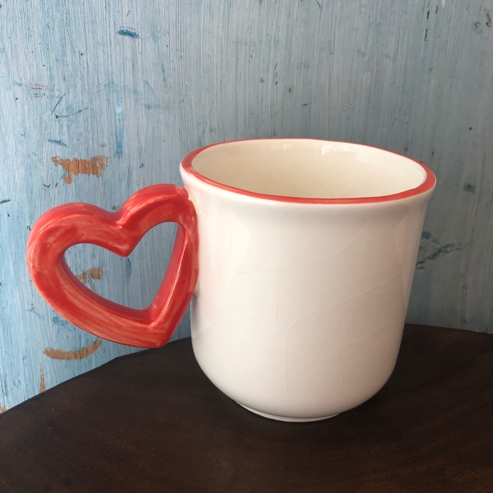 Coffee cup with heart handle for your significant other or yourself - Picture 2 of 7